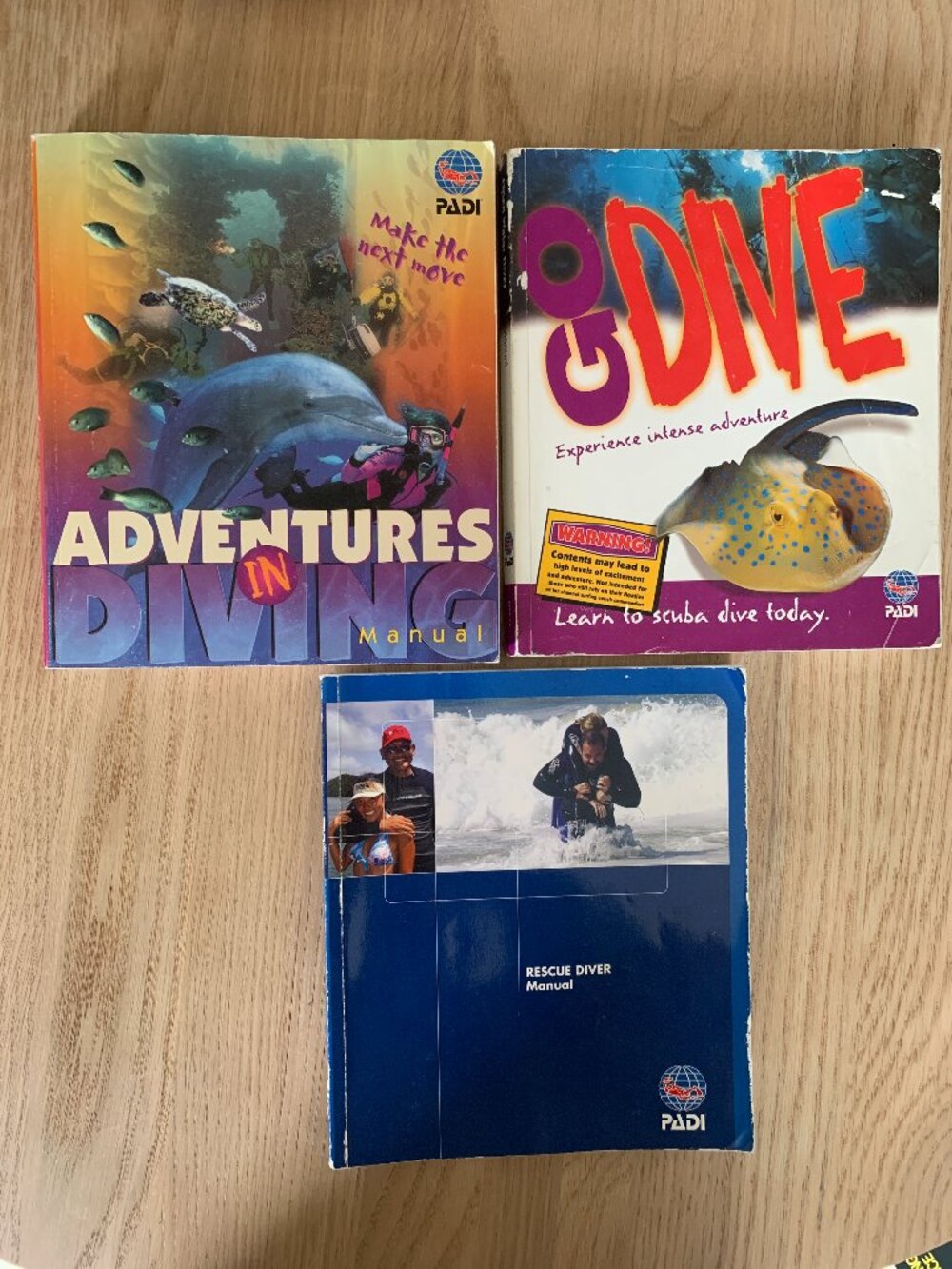 Diving Books Bundle of 3 Padi